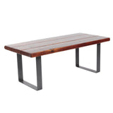 Modern Industrial bench legs by Symmetry Hardware