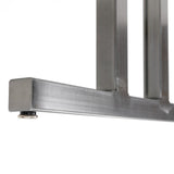 Adjustable foot on 'Duet' metal table leg