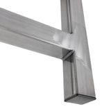 Under side weld on metal bench leg