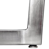 Feet on bar height metal table base