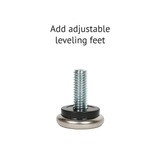 Metal table base Feet - optional - Symmetry Hardware