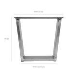 Metal coffee table leg custom dimensions