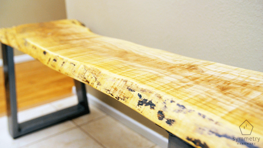 DIY Live Edge Bench | My first attempt at homemade furniture (VIDEO)