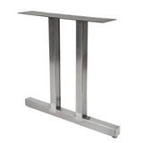 Big Duet metal dining table leg. Custom made by Symmetry Hardware