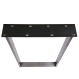 metal dining table base with slotted holes