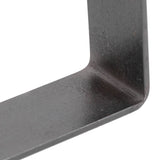 Flat bar metal table leg