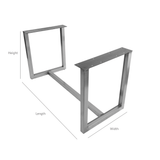Metal table base custom dimensions