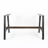 side view of Timberline metal table base | Ready-Made
