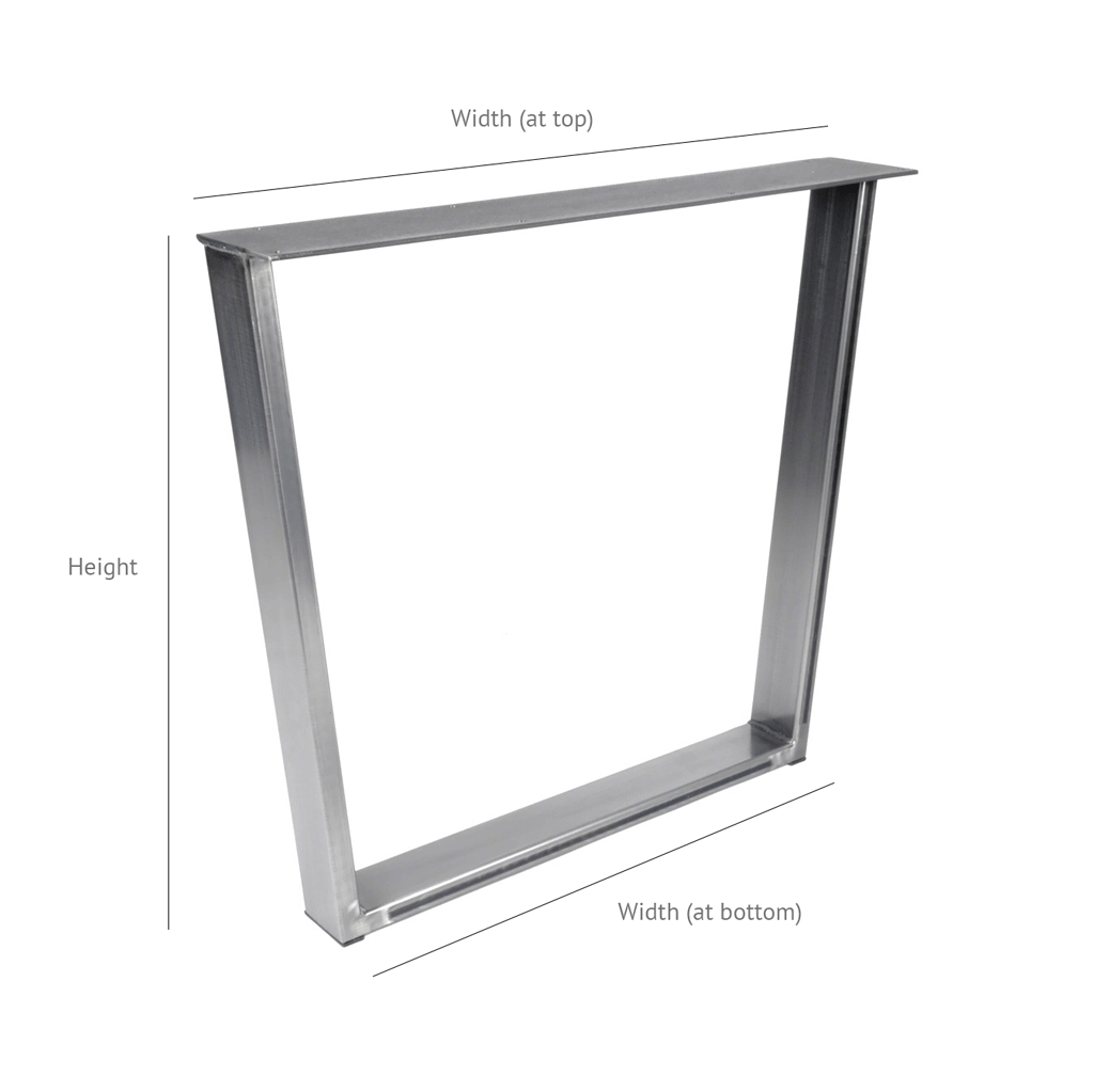 Jumbo Metro | Bar Height Table Legs – Steel Table Legs by Symmetry Hardware